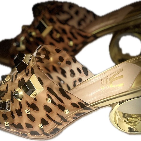 Multicolored 3 1/2 inch heeled sandal by Ninety Union. - Picture 3 of 5